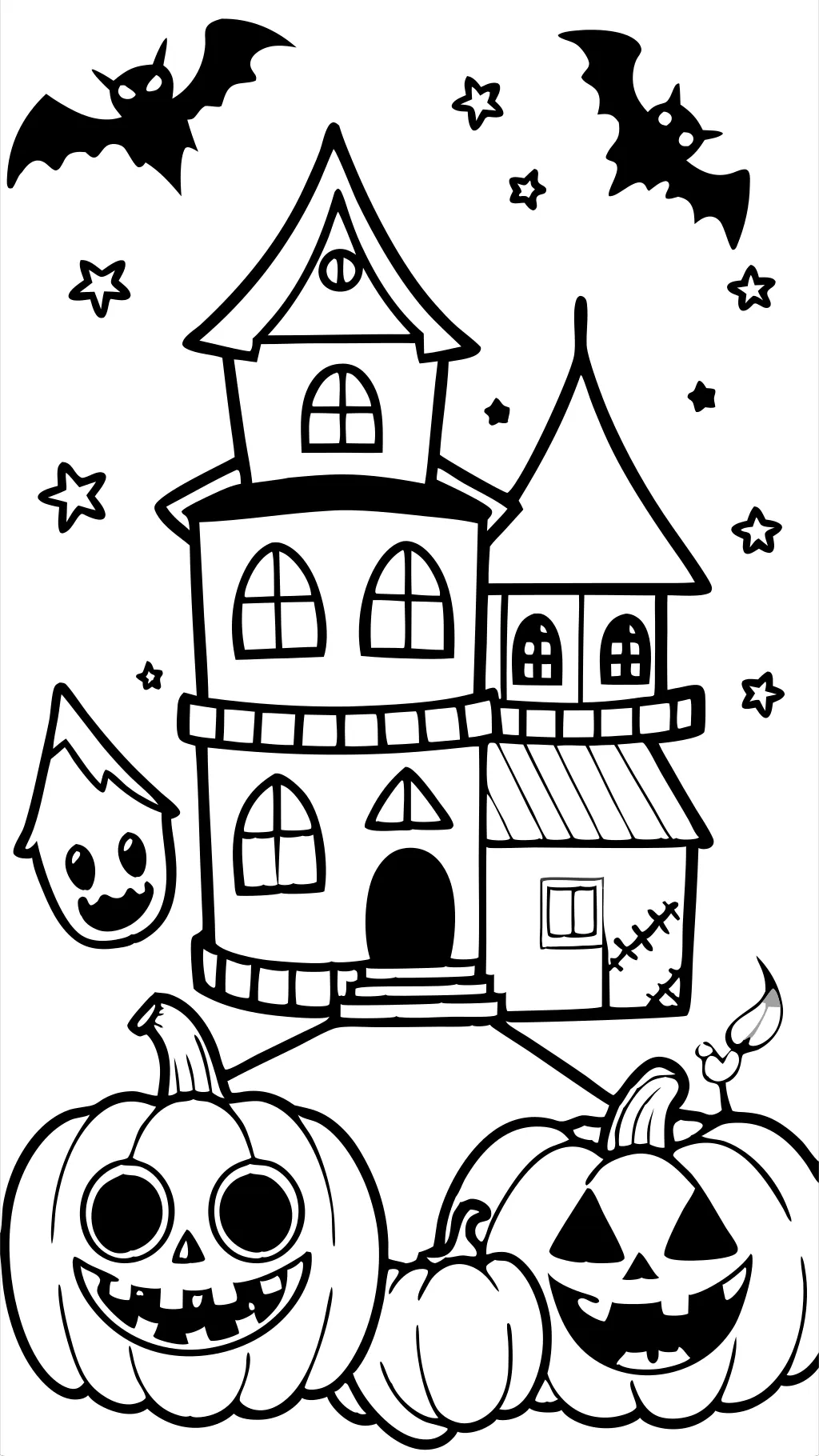 Horreur effrayant Halloween Coloring Pages